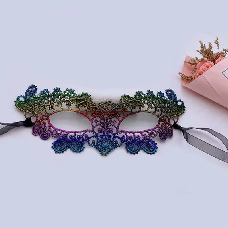Halloween Mask Sexy Lace Velvet Material Mask Party Prom Costume Masquerade Mask Unisex Halloween Gifts Black Eye Mask Cosplay