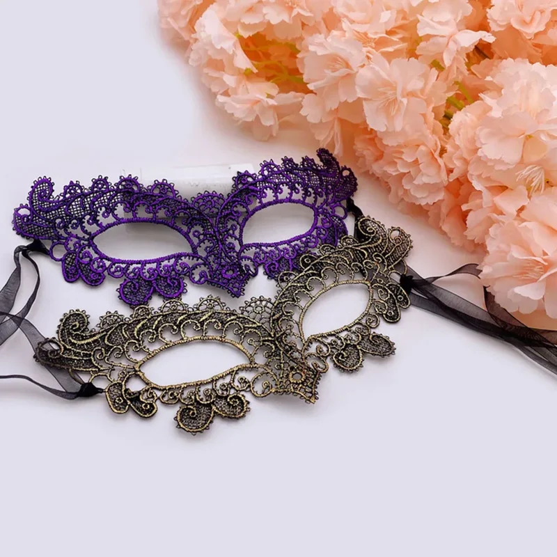 Halloween Mask Sexy Lace Velvet Material Mask Party Prom Costume Masquerade Mask Unisex Halloween Gifts Black Eye Mask Cosplay