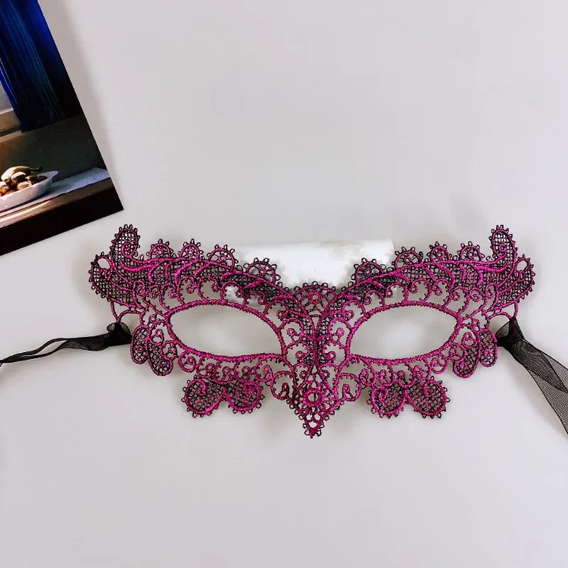 Halloween Mask Sexy Lace Velvet Material Mask Party Prom Costume Masquerade Mask Unisex Halloween Gifts Black Eye Mask Cosplay