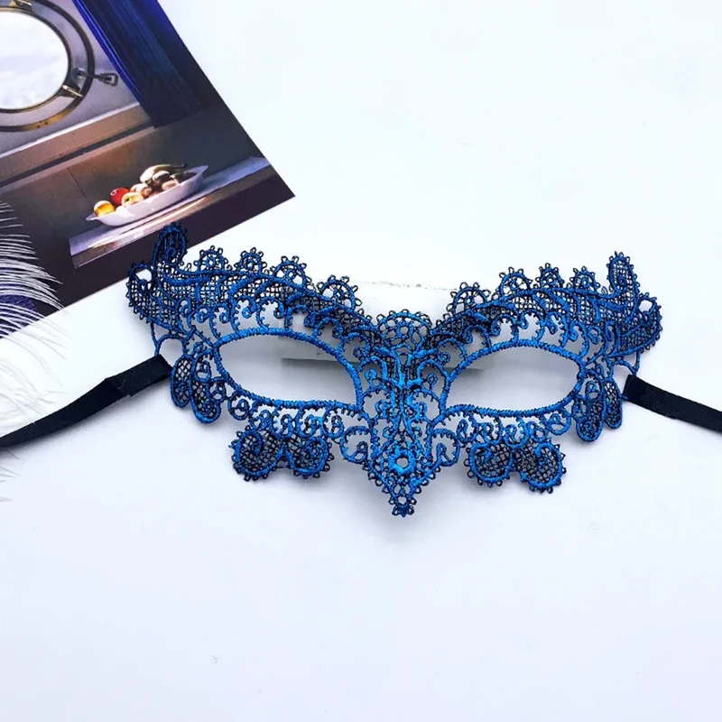 Halloween Mask Sexy Lace Velvet Material Mask Party Prom Costume Masquerade Mask Unisex Halloween Gifts Black Eye Mask Cosplay