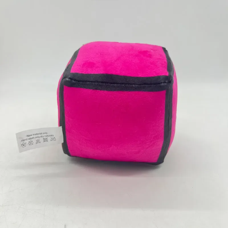 12cm New Halloween Geometry Dash Cube Plush Toys Small Pillow Stuffed Plushie Doll Square Pendant Game Cute Kids Birthday Gift