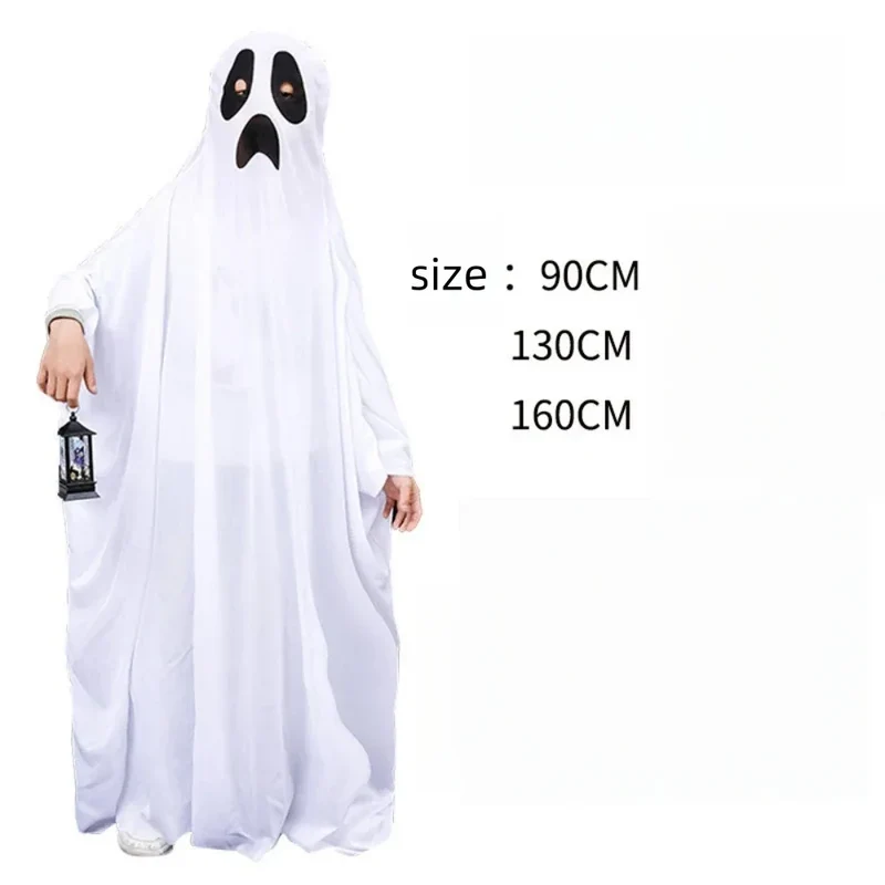 1 set of Halloween Cloak Party White Clothes Masquerade Kids Funny Ghost Cloak Halloween Ghost Festival Prank Party Decoration