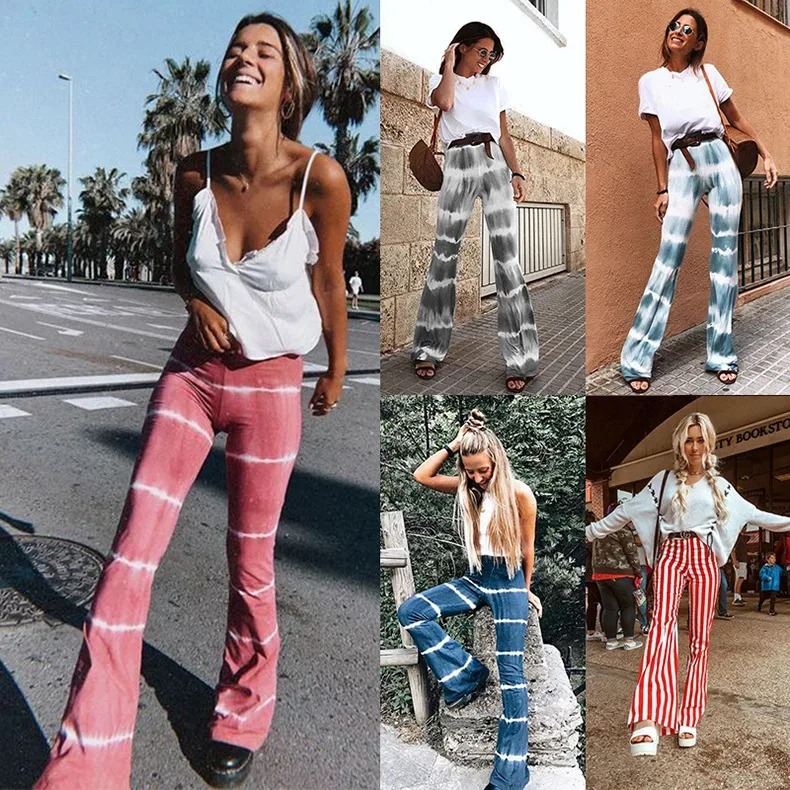 2023 Brown Leopard Y2K Joggers Women High Waist Flare Pants Double Layer Mesh Girl Aesthetic Tie Dye Trousers Female Sweatpants