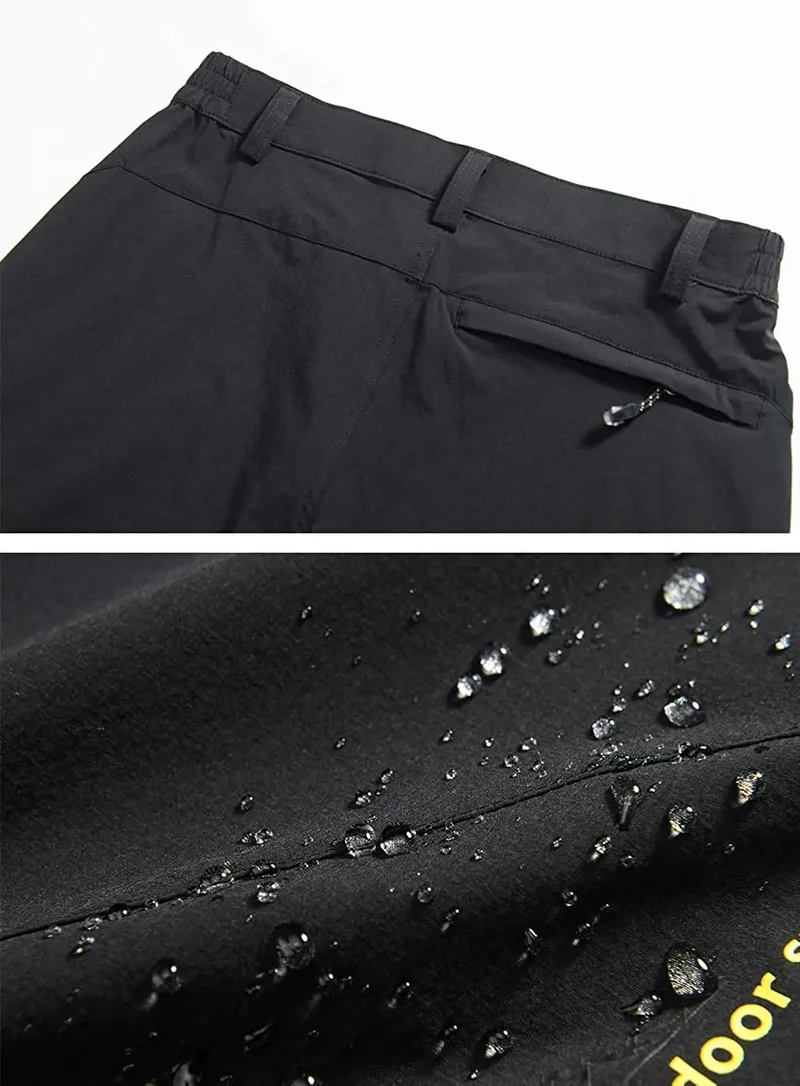 TACVASEN Quick Dry Outdoor Hiking Pants Men Summer Lightweight Rip-stop Cargo Work Trousers Multi-Pockets Camping Fishing Pants