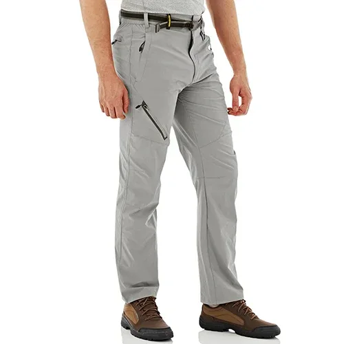TACVASEN Quick Dry Outdoor Hiking Pants Men Summer Lightweight Rip-stop Cargo Work Trousers Multi-Pockets Camping Fishing Pants
