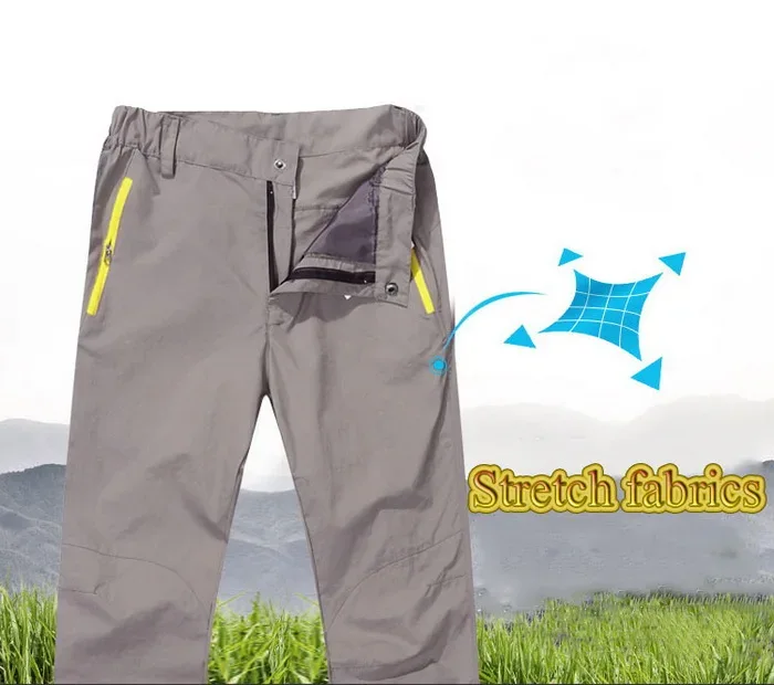 NUONEKO Men Womens Quick Dry Hiking Pants Outdoor Sport Summer Ultra Thin Pants Camping Trekking Fishing Climbing Trousers PN31