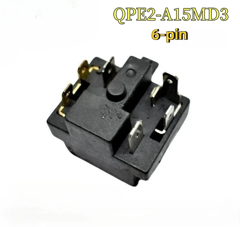 Refrigerator Freezer Compressor PTC Starter QPE2-A15MD3 6-pin