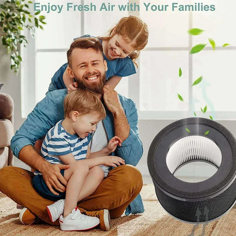 3X HEPA Filter For Taotronics TT-AP001 Air Purifier For VAVA VA-EE014 Air Purifier With Activated Carbon Filter