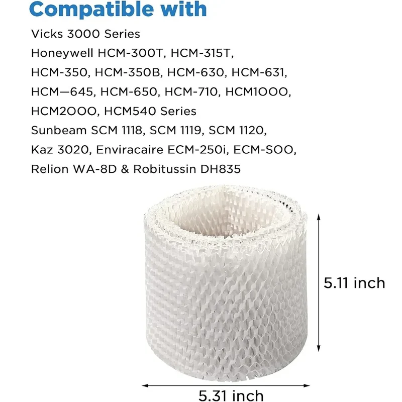 2PCS WF2 Humidifier Filter for Kaz Vicks V3100 V3500 V3500N V3600 V3800 V3850 V3900 VEV320 Honeywell HCM-300T