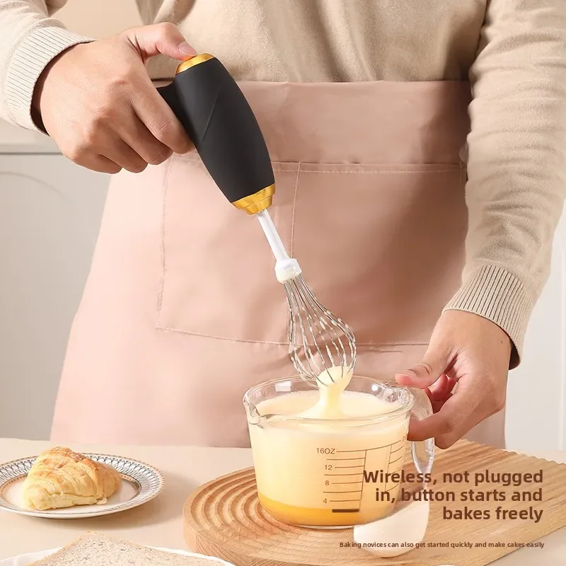 USB handheld blender, mini egg beater, coffee cream frother, rechargeable 3-speed kitchen tool, food mixer, blender