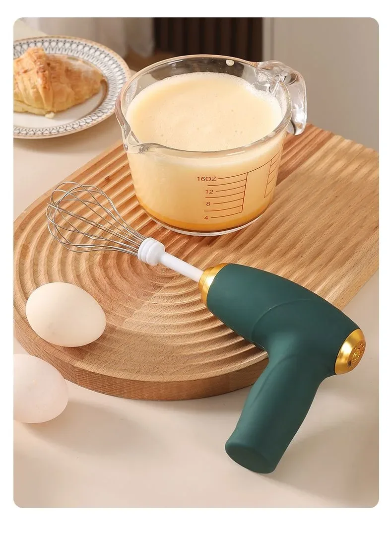 USB handheld blender, mini egg beater, coffee cream frother, rechargeable 3-speed kitchen tool, food mixer, blender