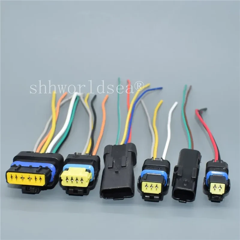 1PCS 2 3 4 5 6 Pin female automotive waterproof wire harness connector Electrical Plug for Peugeot Renault Citroen