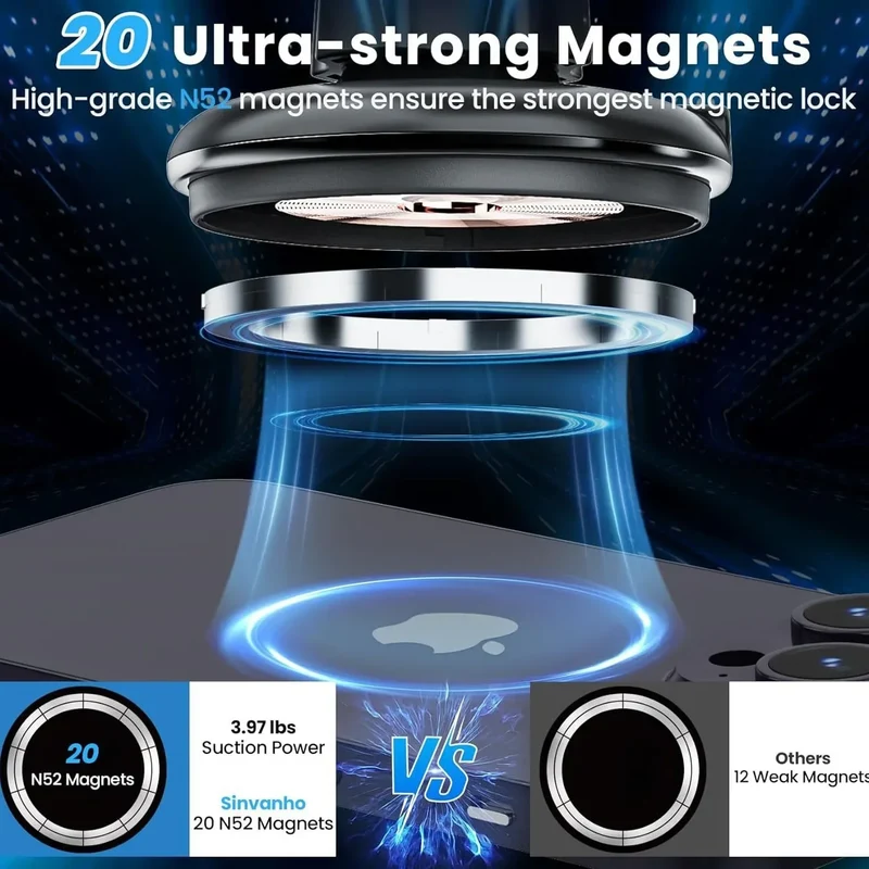 Car phone holder, multifunctional car cup holder suction, mobile phone navigation holder, magnetic wireless charger