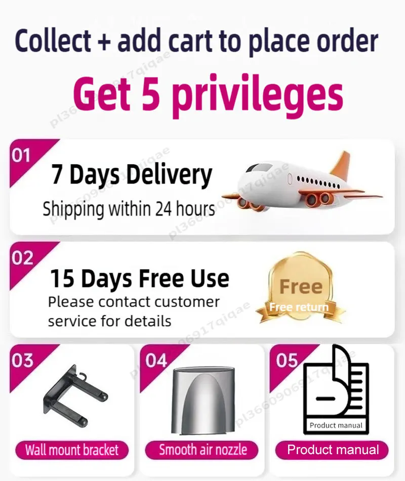 1600W Professinal Leafless Hair Dryer Negative Ion Hair Care Hairdryer Home Powerful Blow dryer Styling Toos Gift For Women