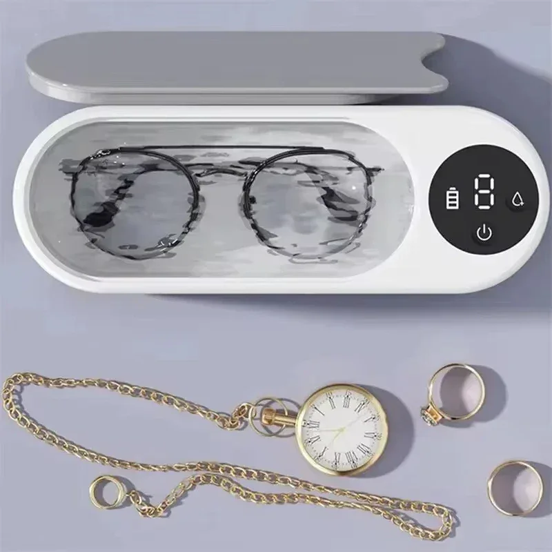 Clean Ultrasonic Cleaner Portable Household Cleaning Machine Jewelry Cleaner Machine Ring Glasse Makeup Brush Cleaner New