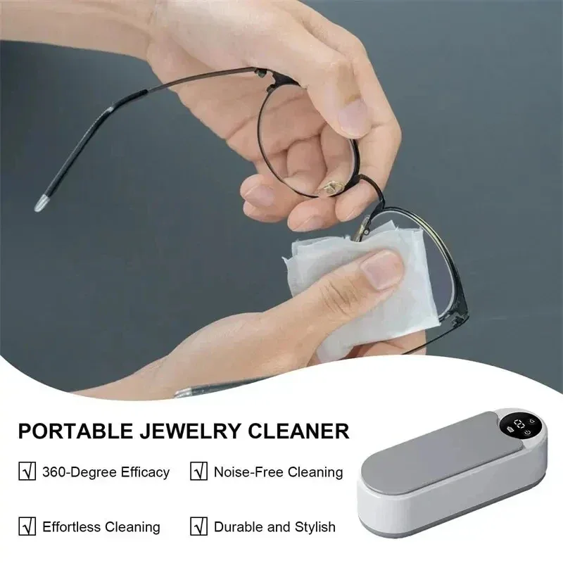 Clean Ultrasonic Cleaner Portable Household Cleaning Machine Jewelry Cleaner Machine Ring Glasse Makeup Brush Cleaner New