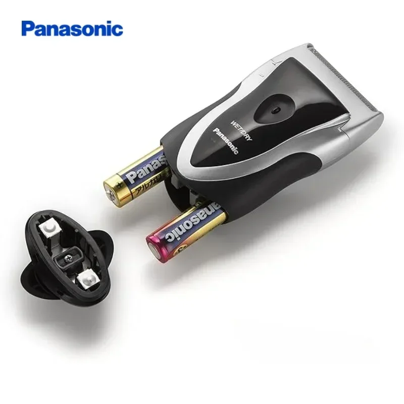 Panasonic Electric Razor For Men, Battery-Operated Travel Shaver, Cordless Wet Dry Lightweight Shaver with Ergonomic Grip