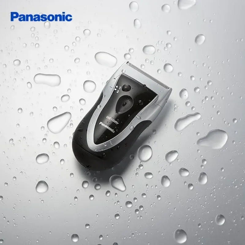 Panasonic Electric Razor For Men, Battery-Operated Travel Shaver, Cordless Wet Dry Lightweight Shaver with Ergonomic Grip