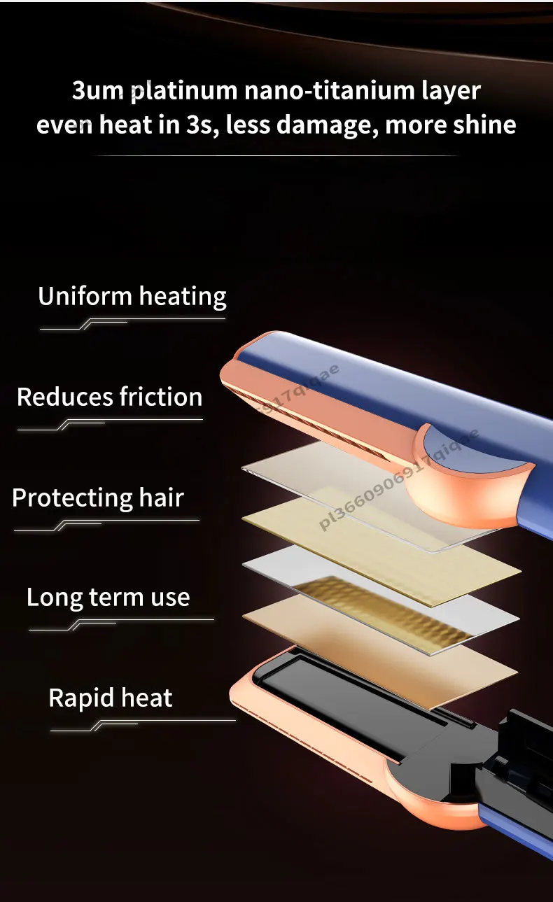 2 IN 1 Hair-care Airstrait Hair Straightener Hair Dryer Negative Ion Hair Styler Long-Lasting Styling Tool Hairdryer Machine