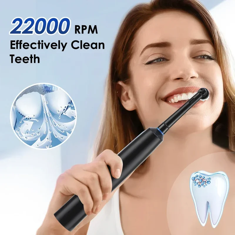 Rotary Electric Toothbrush Rechargeable 5 Modes Sonic Vibration Tooth Brush Adults Rotating Toothbrushes Teeth Cleaner 4 Heads