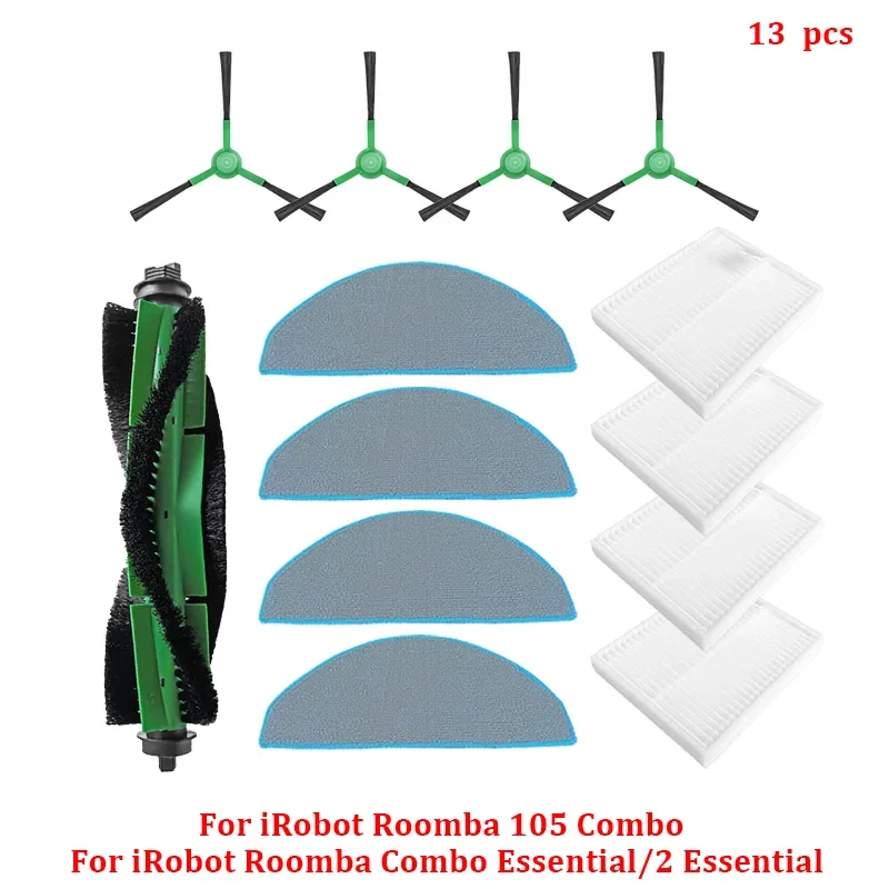 Accessories For iRobot Roomba Combo Essential / 2 Essential, Roomba Vac 2 Essential / 105 Robot Vacuum Cleaner Mop Cloths Part