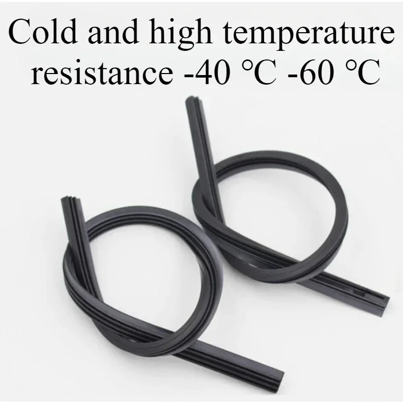 18inch 16inch Car Wiper Rubber Strip 28inch Rubber Integrated Boneless Wiper Blade 24inch 20inch Wiper Strip Replacement 2pcs