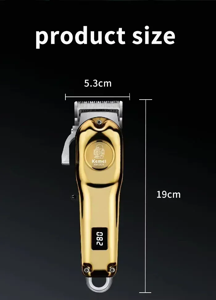 Kemei Professional Electric Hair Clippers Beard Clipper Rechargeable Men's Shaver Hair Trimmer KM-2628 KM-678 KM-2024 Clipper