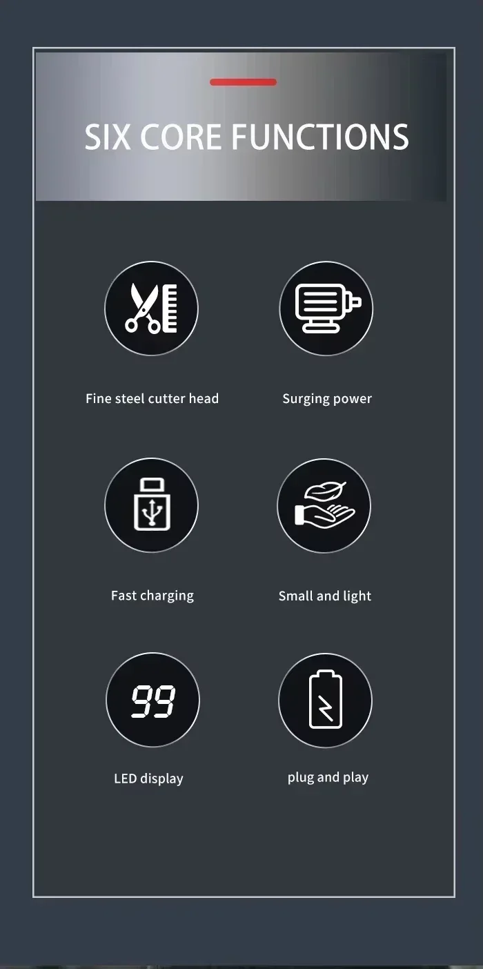 Kemei Professional Electric Hair Clippers Beard Clipper Rechargeable Men's Shaver Hair Trimmer KM-2628 KM-678 KM-2024 Clipper
