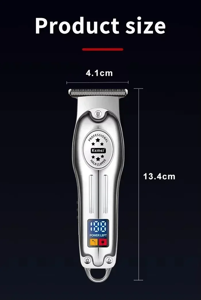 Kemei Professional Electric Hair Clippers Beard Clipper Rechargeable Men's Shaver Hair Trimmer KM-2628 KM-678 KM-2024 Clipper