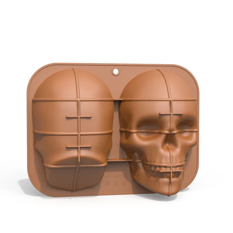 3D Skull Baking Cake Mold for Halloween ,Ice mold,Food Grade Silicone DIY Large Skull Cake Pan,Halloween Decor Birthday Party