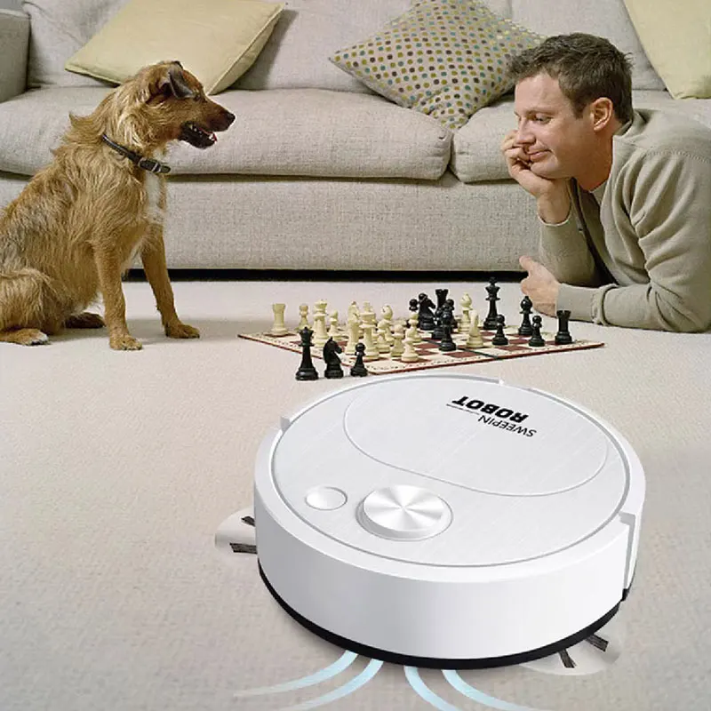 Wireless Smart Robot Sweeping Robot Vacuum Cleaner Mopping 3 In 1 Smart USB 1500Pa Dragging Cleaning Sweep Floor For Home Office