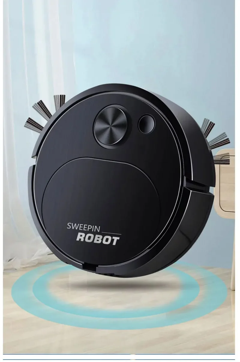 Wireless Smart Robot Sweeping Robot Vacuum Cleaner Mopping 3 In 1 Smart USB 1500Pa Dragging Cleaning Sweep Floor For Home Office