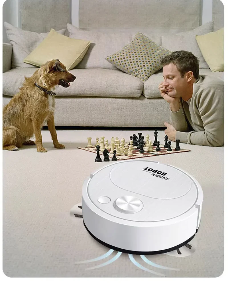 Wireless Smart Robot Sweeping Robot Vacuum Cleaner Mopping 3 In 1 Smart USB 1500Pa Dragging Cleaning Sweep Floor For Home Office