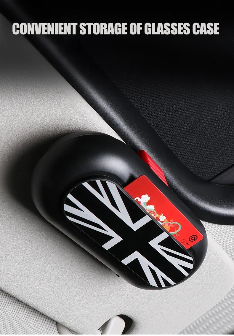 Car Glasses Card Ticket Holder Sunglasses Box Case Multifunctional Sun Visor Clip Creative Storage Fastener Interior Accessories