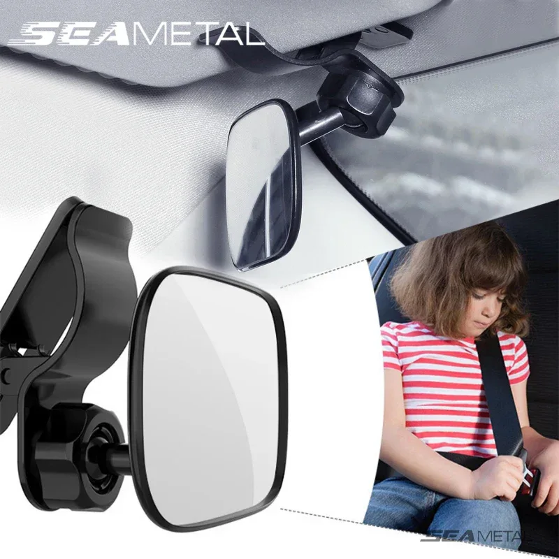 SEAMETAL Car Interior Baby Mirrors 120-Degree Wide Angle Rear View Mirror for Baby Children Safe Adjustable Car Observing Mirror