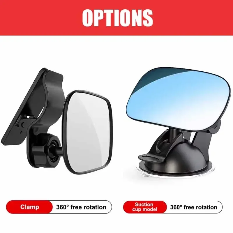 SEAMETAL Car Interior Baby Mirrors 120-Degree Wide Angle Rear View Mirror for Baby Children Safe Adjustable Car Observing Mirror
