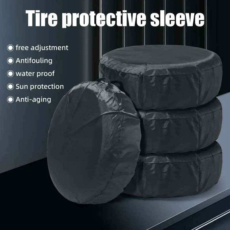 Car Spare Tire Cover Sunscreen Tire Bag Dustproof Protective Film Cloth Waterproof Spare Tire Wheel Bag Tyre Spare Storage Cover