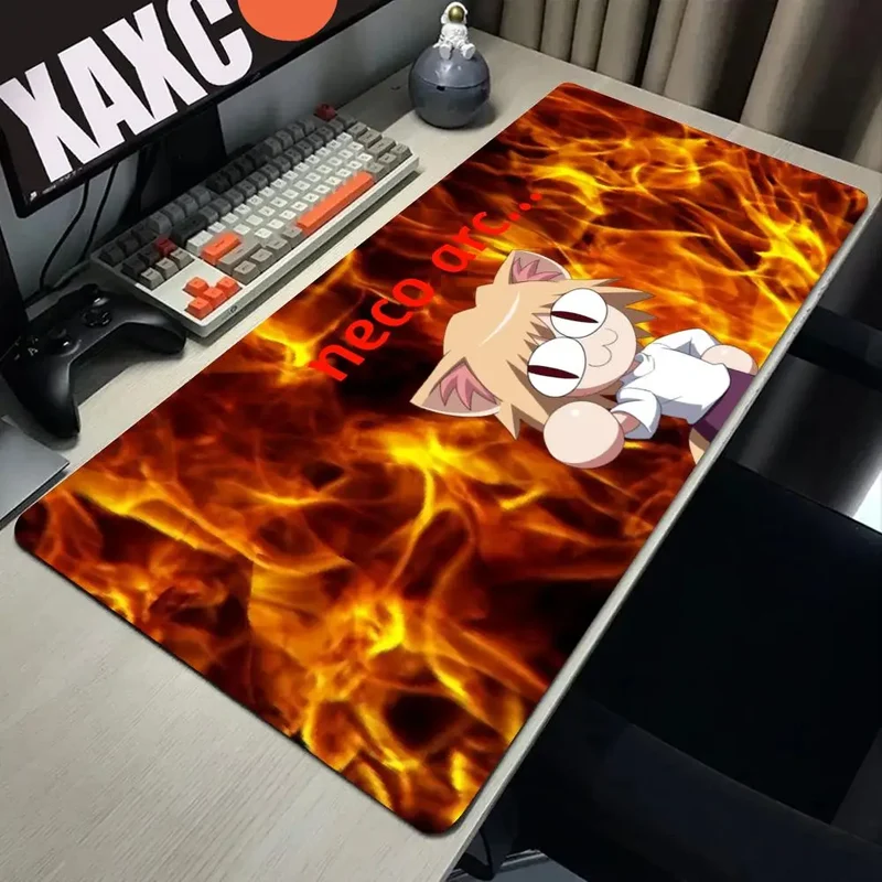 Neco-arc Gamer Cabinet Mouse Pad Anime Gaming Accessories Rubber Keyboard Office Tables Computer Desk Mat Carpet Mousepad