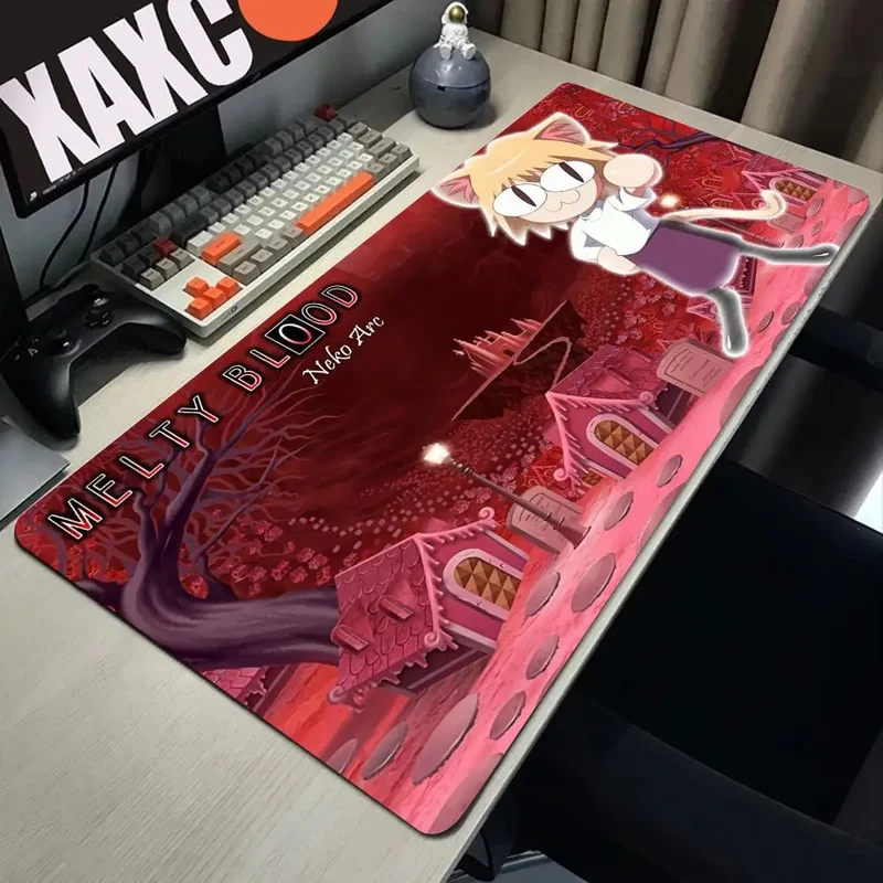 Neco-arc Gamer Cabinet Mouse Pad Anime Gaming Accessories Rubber Keyboard Office Tables Computer Desk Mat Carpet Mousepad