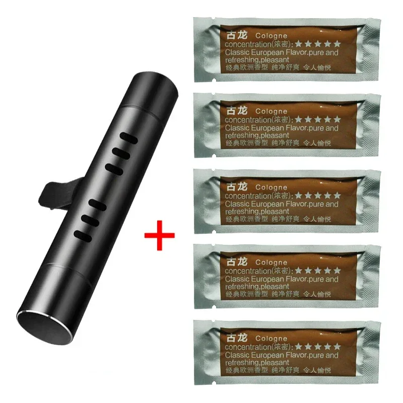 1/3/4Sets Car Air Freshener Outlet Car Air Conditioning Vent Solid Perfume Car Perfume Stick Supplement 6 Flavour