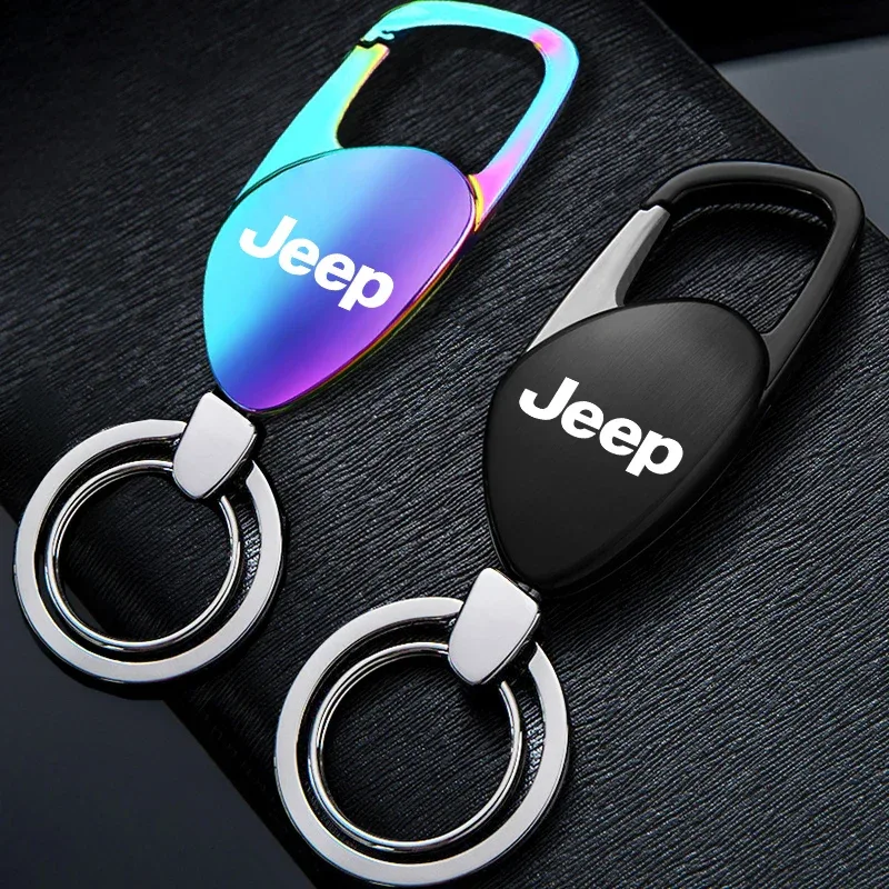 Car Keychain Auto Keyring Accessories For Jeep Renegade Compass Grand Cherokee Wrangler jk Gladiator Patriot
