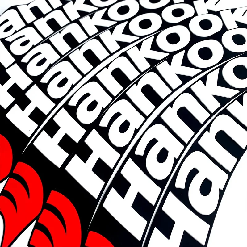 Hankook Universal 3D Auto Waterproof Tire Sticker Car Wheel Rubber Conjoined Lettering Decals Accessories
