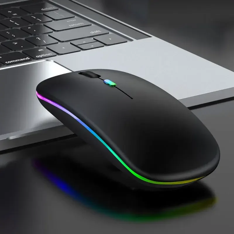 Tablet Phone Computer Bluetooth Wireless Mouse Charging Luminous 2.4G USB Wireless Mouse Portable Mouse