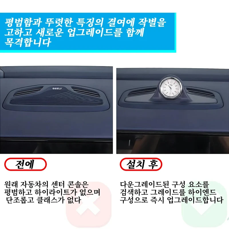 for Renault Grand Koleos 2024 2025 Dashboard Clock Center Console Electronic Quartz Clock Accessories