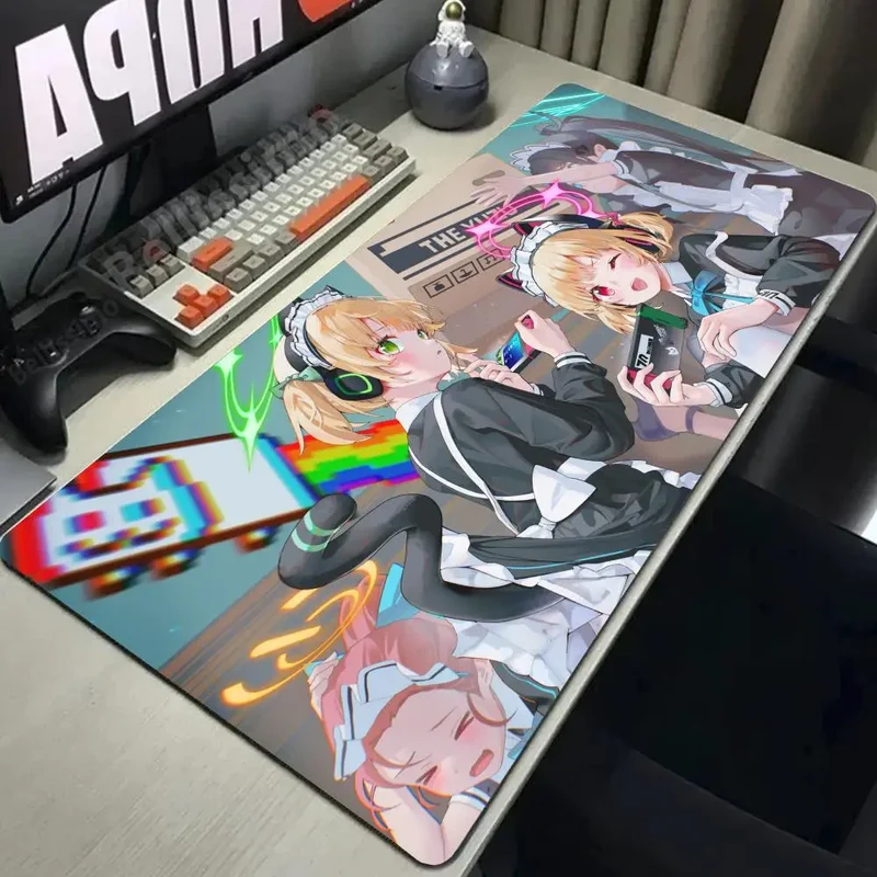 Game Blue Archive Mousepad Mouse Mat Desk Mat With Pad gaming accessories Prime Gaming XXL 1200x600x5mm Keyboard Pad