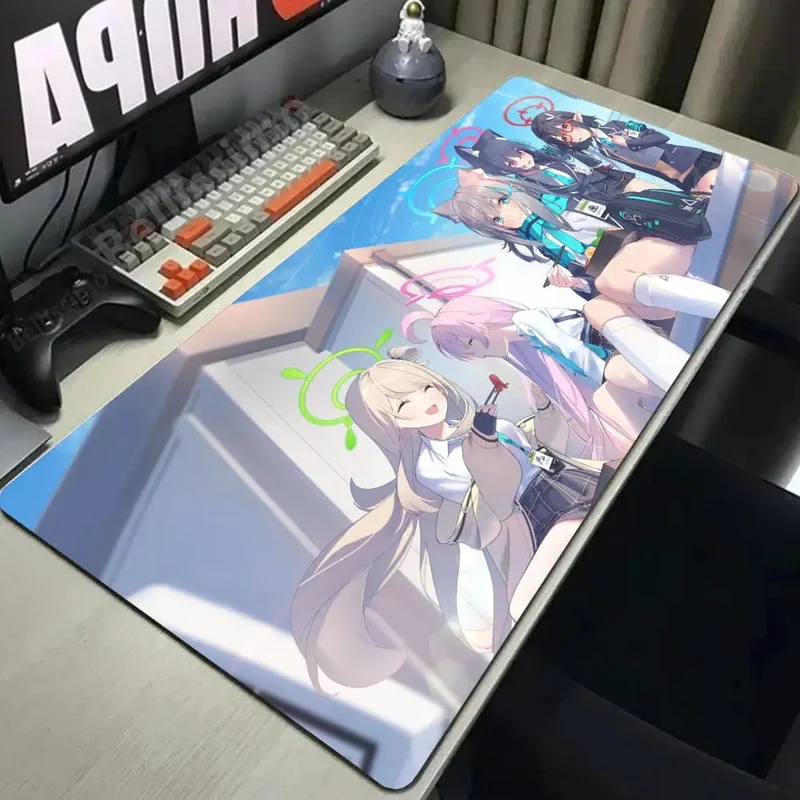 Game Blue Archive Mousepad Mouse Mat Desk Mat With Pad gaming accessories Prime Gaming XXL 1200x600x5mm Keyboard Pad