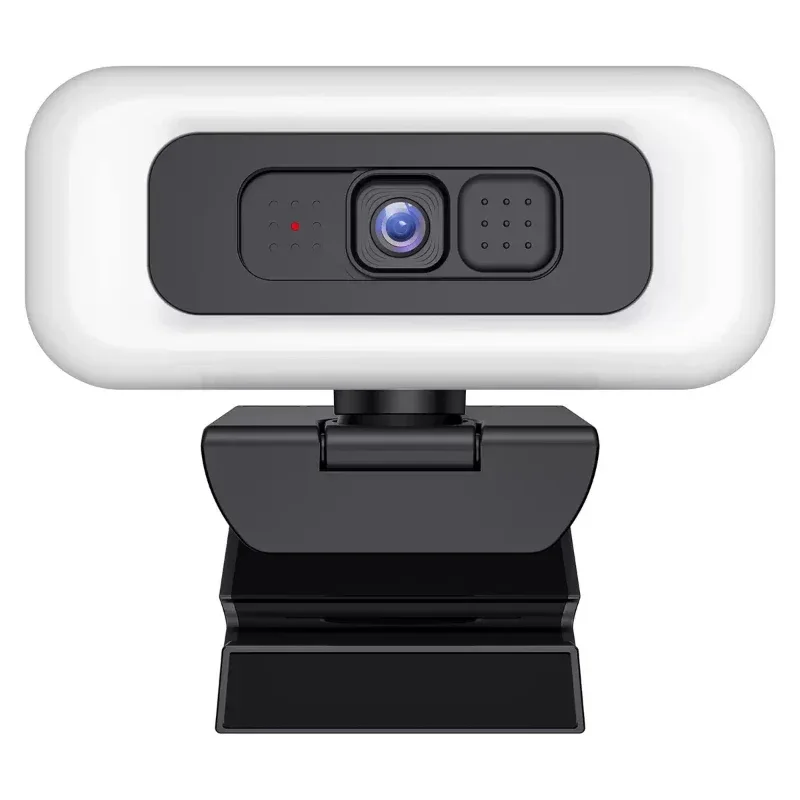 4K Webcam with Light Full HD 2K 1080P Live Streaming Web Cam for PC Laptop Auto Focus Computer Camera with Microphone