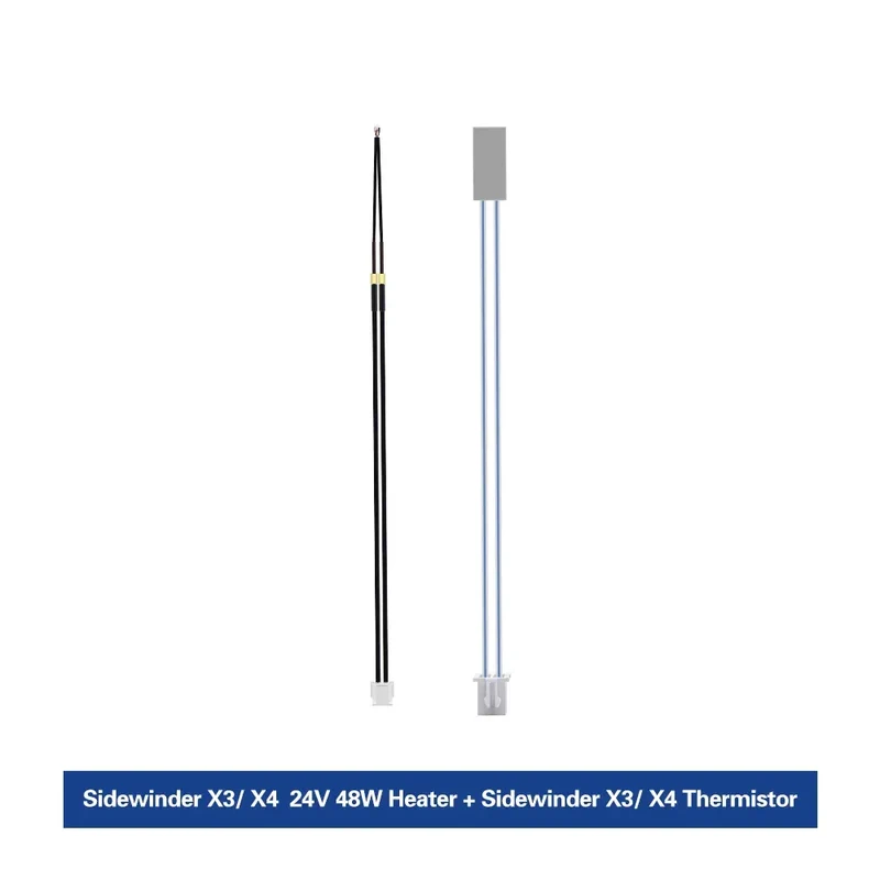 For Artillery SW-X3 X4 3D 24V 48W Ceramic Cartridge Heater Heating Rod 100K NTC Thermistor For Sidewinder X3 X4 3d printer