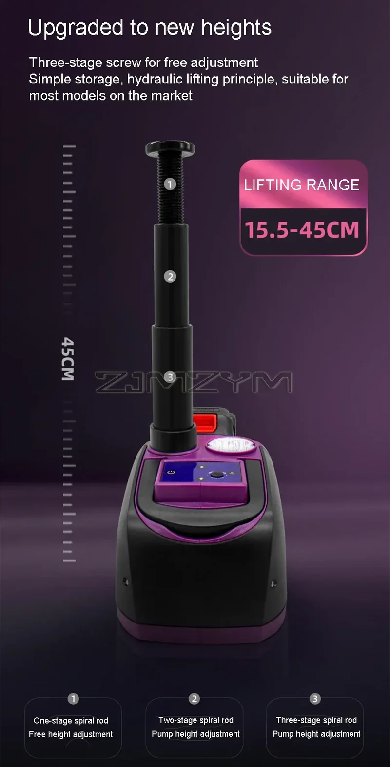 12V 5Ton 150W Rated Power Car Electric Tire Lifting Car Wireless Jacks Wrench Hydraulic Car Floor Jack with Remote control