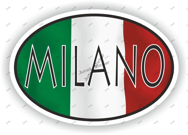 Lombardia Marche Molise Italy Flag Emblem Vinyl Sticker Decoration Naples Napoli Modena Messina Milan Italia Round Seal Flag